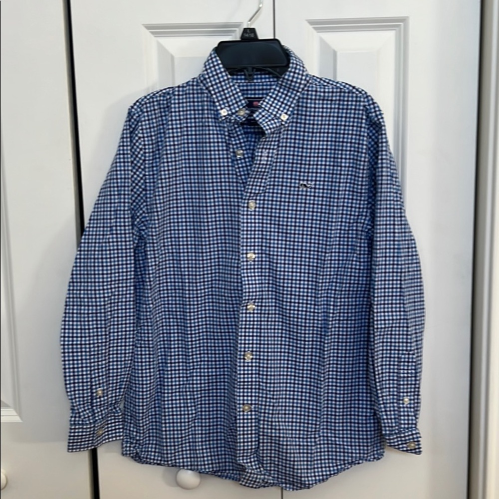 Boys Vineyard Vines long sleeve button front shirt